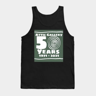 Attic 50 years logo green Tank Top